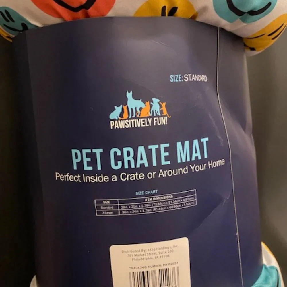 2 PAWSITIVELY FUN! PET CRATE MAT